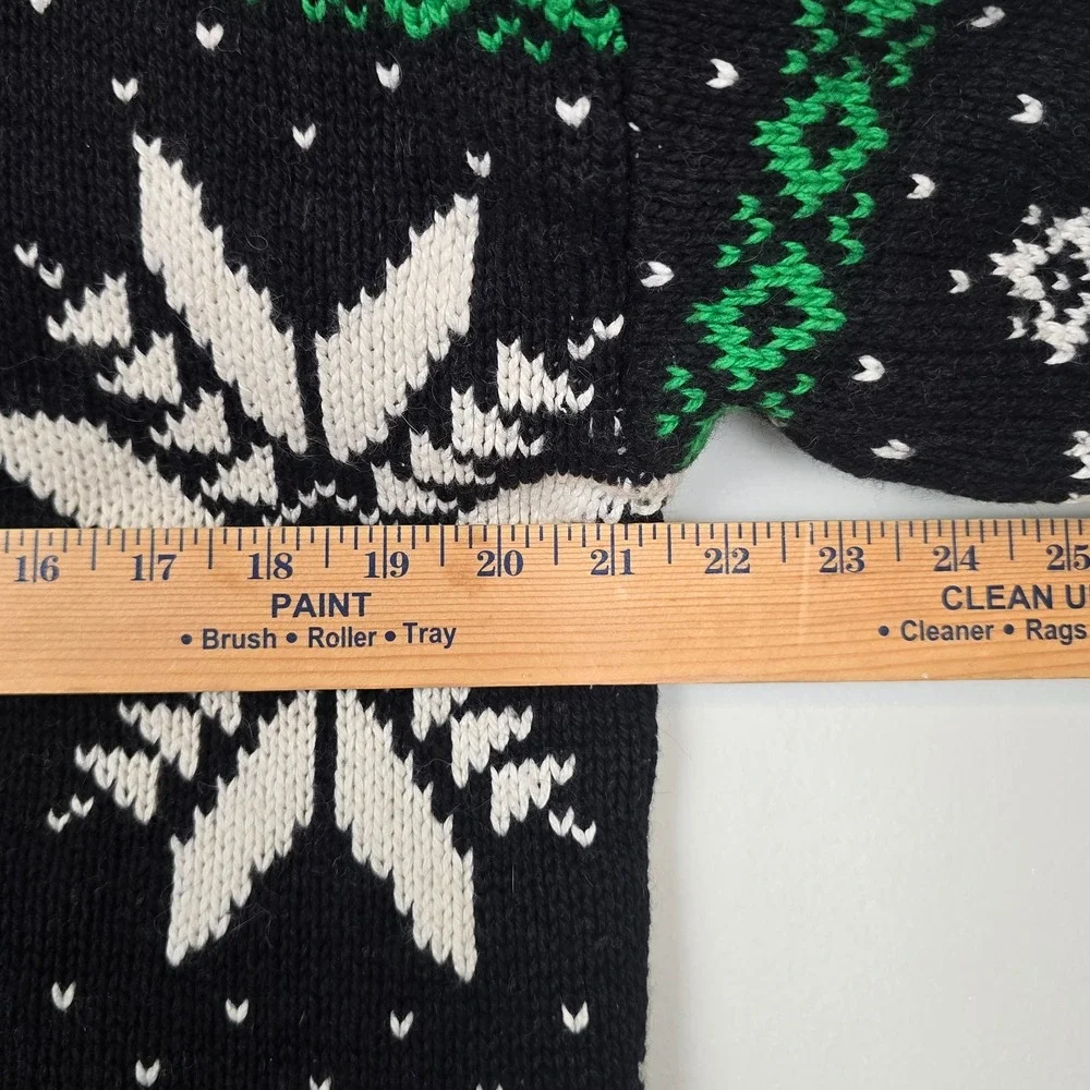 Polo Ralph Lauren Mens Fair Isle‎ Snowflake Cowl Neck Sweater M Angora Cashmere